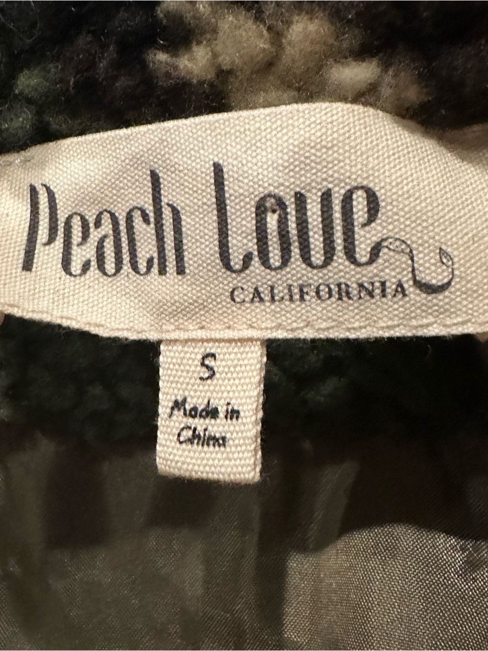 Peach Love California Camo Hooded Full Zip Jacket With Pockets Women’s S - Picture 6 of 7